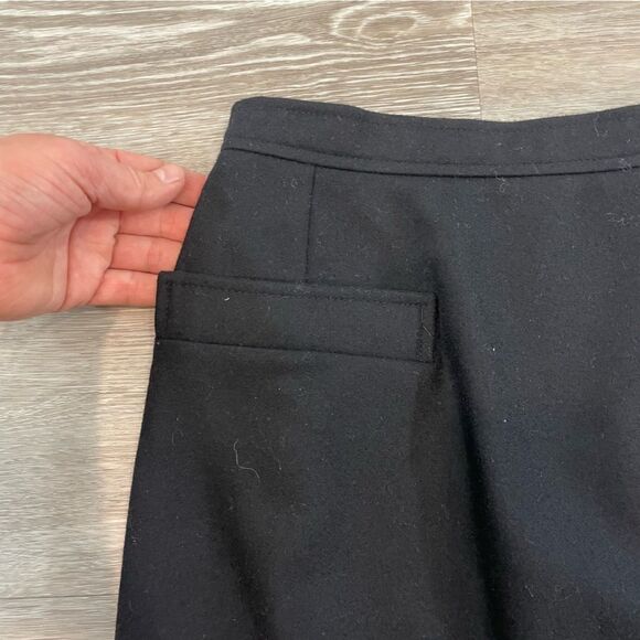 GUCCI Vintage Wool Black Midi Pencil Skirt sz 0 - Picture 3 of 9